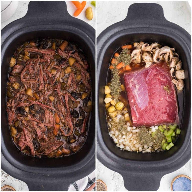 Slow-Cooked Brisket and Vegetable Broth