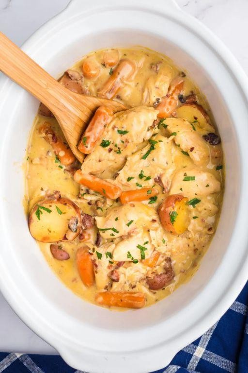 Slow-Cooker Ranch Chicken and Potatoes