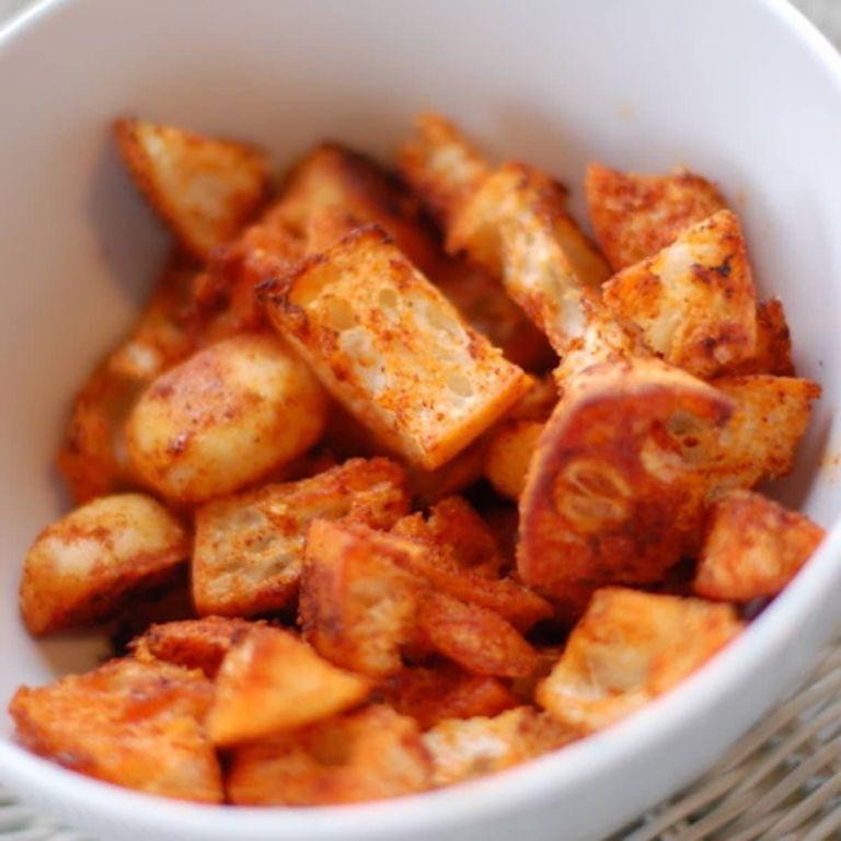 Smoked Paprika Croutons