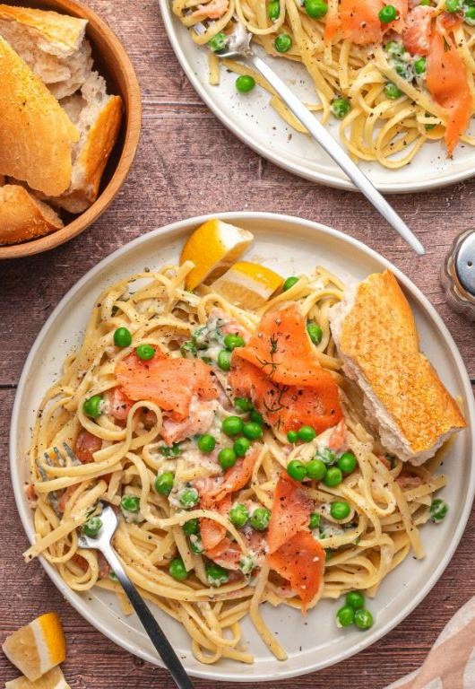 Smoked Salmon Pasta with Creamy Dill Sauce