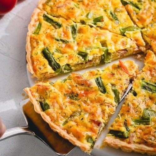 Smoked Salmon and Dill Quiche
