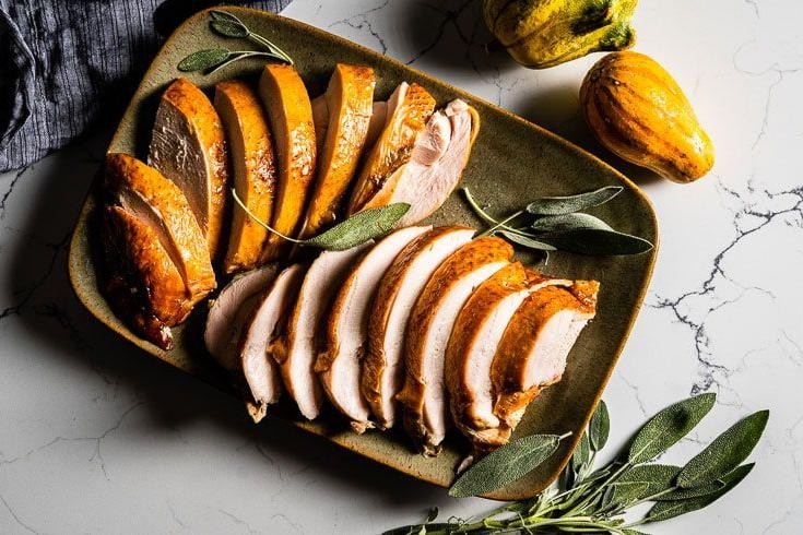 Smoked Turkey Breast with Mustard and Honey Glaze