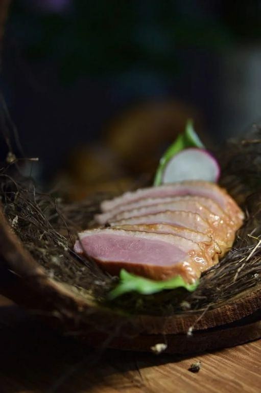 Smoked Wild Duck Breast with Herb Infusion