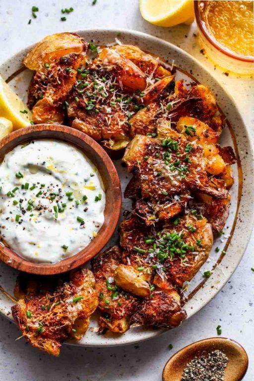 Smokey Paprika Smash Potatoes