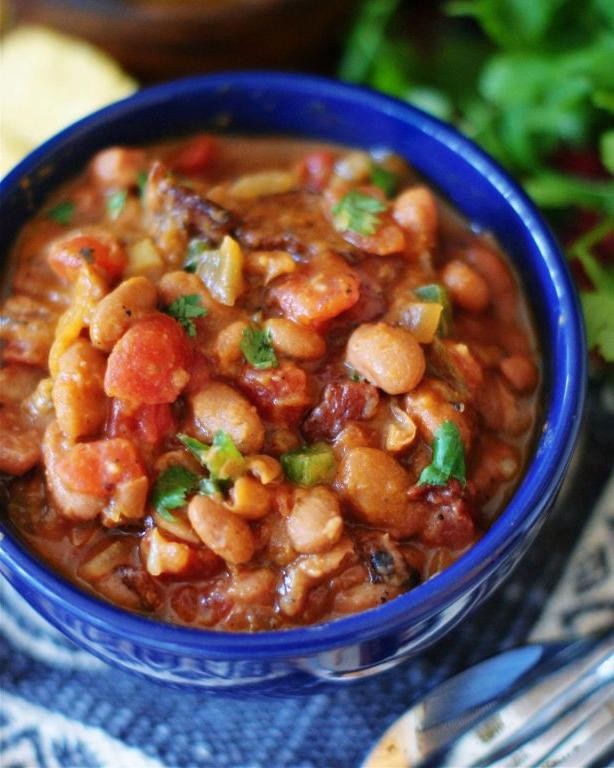 Smoky Charro Beans with Bacon