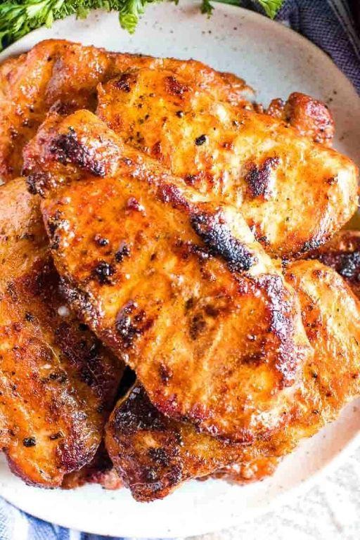 Smoky Grilled Boneless Pork Loin Chops
