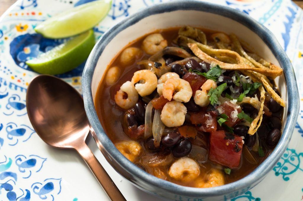 Smoky Shrimp and Black Bean Soup