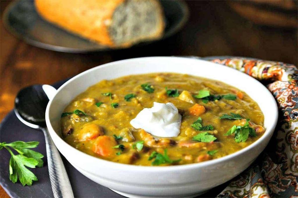 Smoky Split Pea and Ham Soup