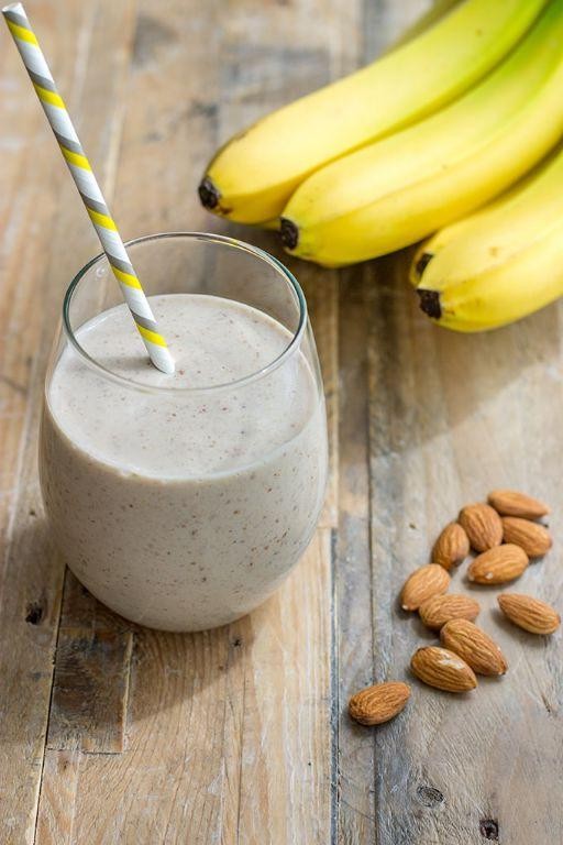 Smooth Banana and Almond Milk Smoothie