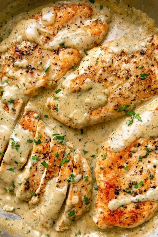 Smothered Creamy Ranch Chicken Breast