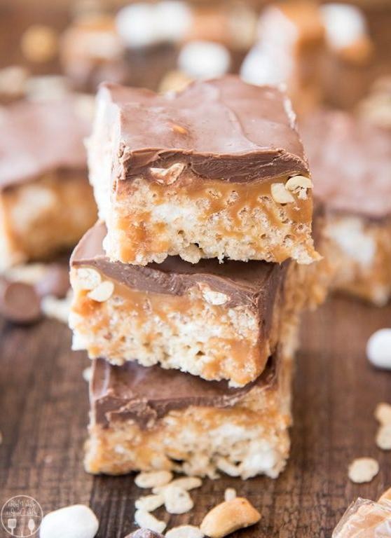 Snickers Rice Krispie Treats