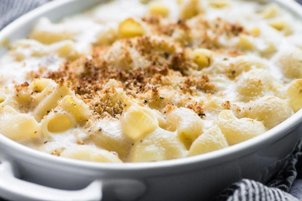 Soft Baked Mac and Cheese with Truffle Oil