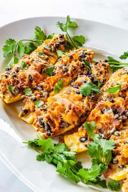 Southwestern Black Bean Celery Boats