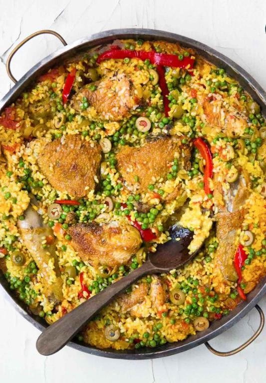 Spanish Style Chicken and Rice Arroz Con Pollo