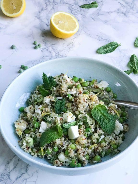 Spearmint and Feta Quinoa Salad
