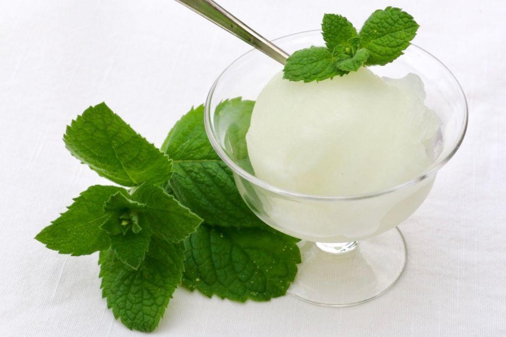 Spearmint-Lemon Sorbet