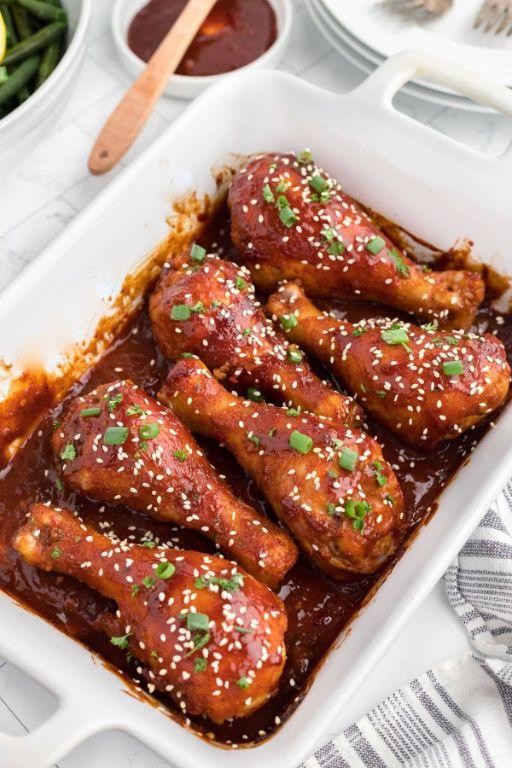 Spicy BBQ Chicken Drumstick Casserole