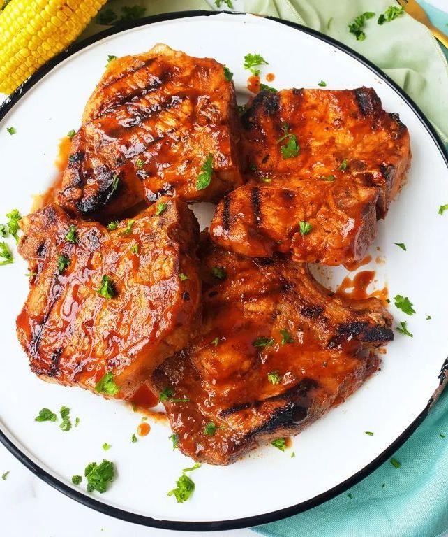 Spicy Barbecue Pork Steaks