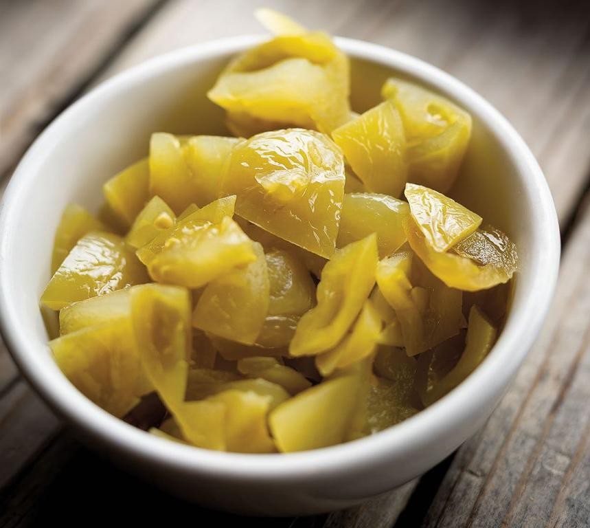 Spicy Cajun Pickled Green Tomatoes