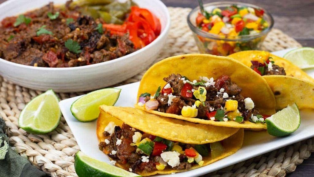 Spicy Carne Picada Tacos with Fresh Cilantro