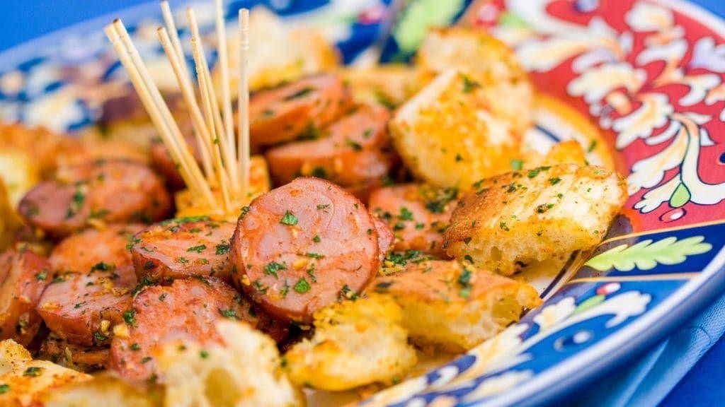 Spicy Chorizo and Bread Skillet