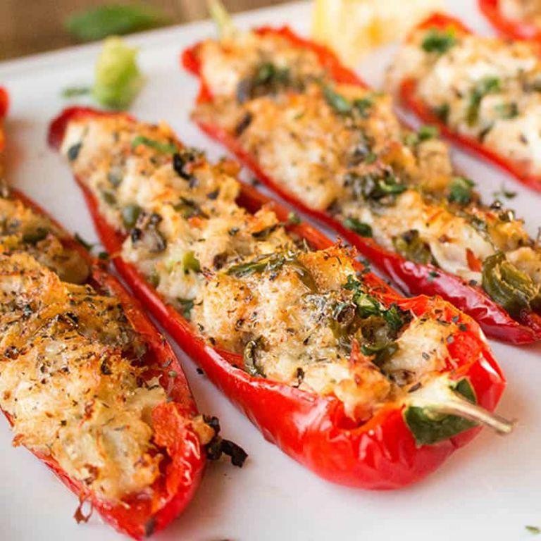 Spicy Crab Stuffed Peppers