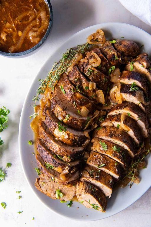 Spicy Crock Pot Pork Tenderloin with Peppers