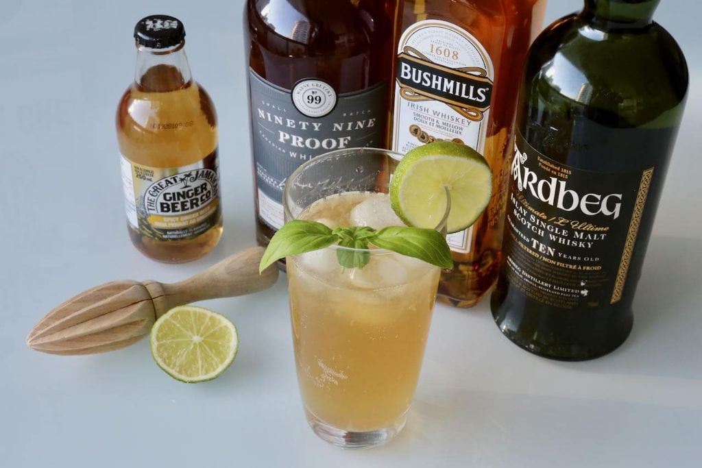 Spicy Ginger Beer and Whiskey Mix