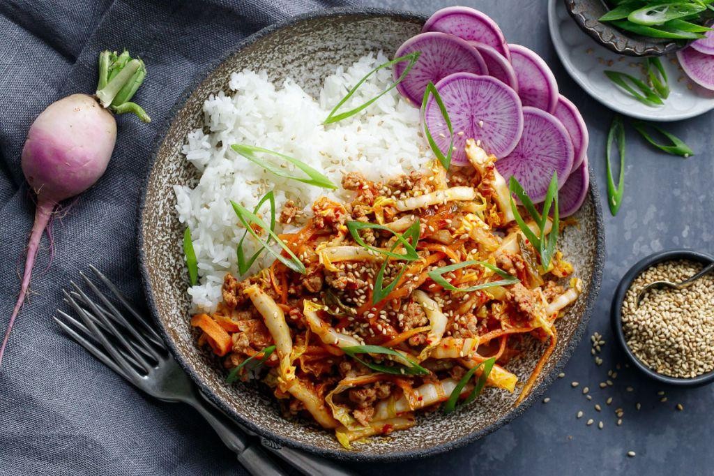 Spicy Korean-Inspired Pork Egg Rolls