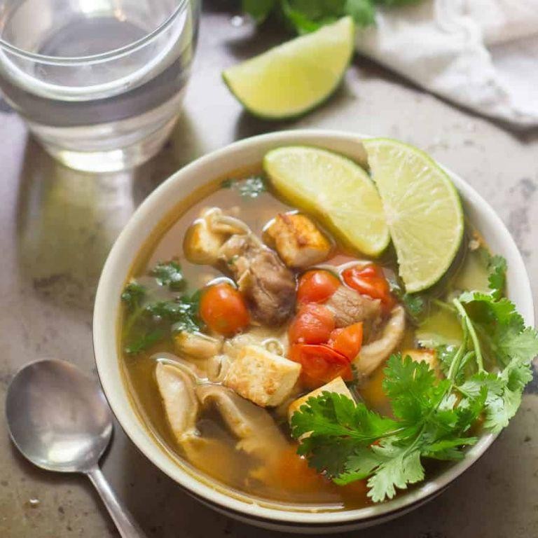 Spicy Lemongrass and Basil Soup