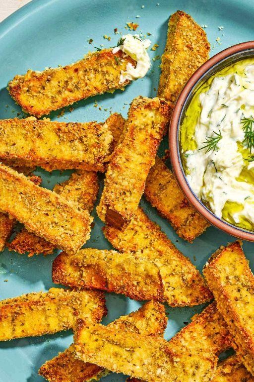 Spicy Oven-Baked Eggplant Fries