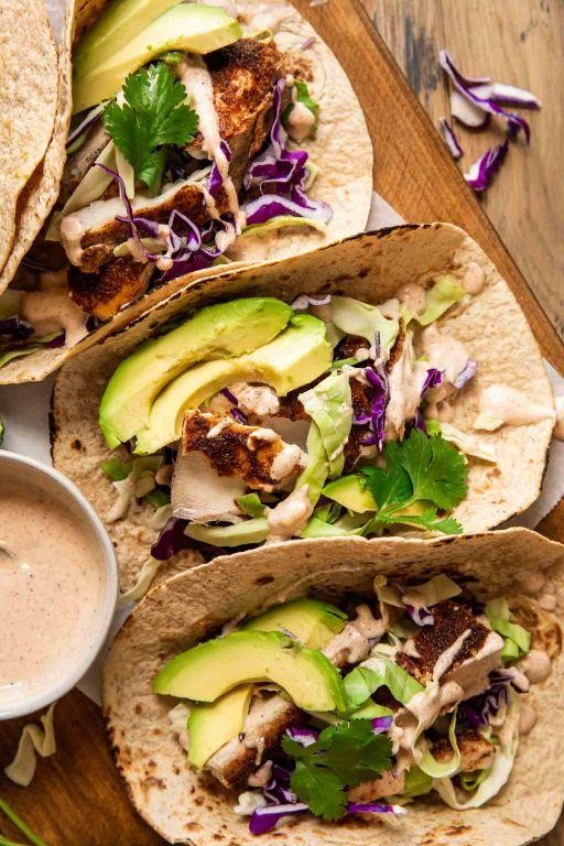 Spicy Oven-Roasted Mahi Tacos