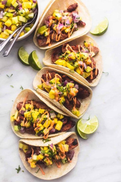 Spicy Pork Tacos with Pineapple Salsa