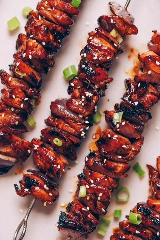 Spicy Teriyaki Chicken Skewers