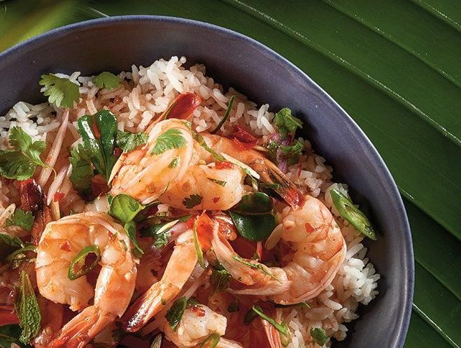 Spicy Thai Shrimp Salad (Pla Goong)