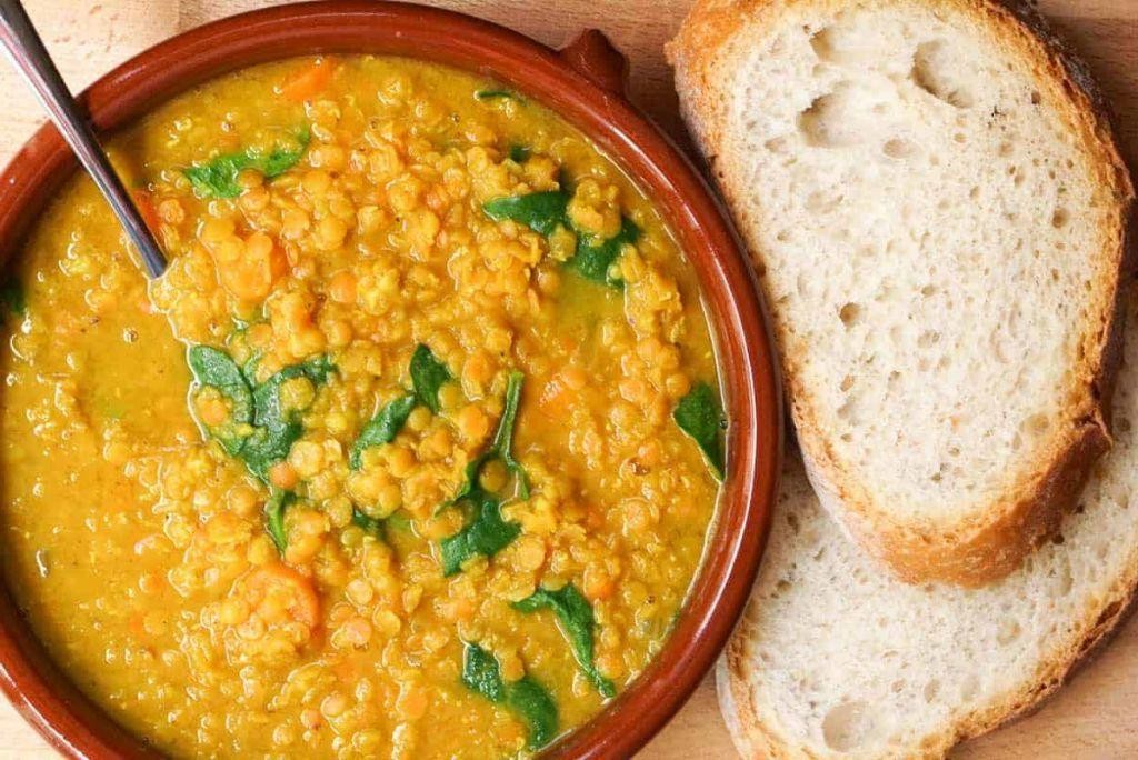 Spicy Turmeric Paste Lentil Soup