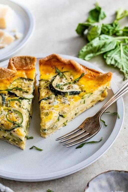 Squash and Zucchini Quiche