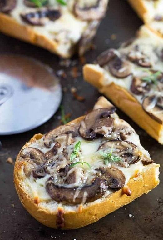 Steak and Mushroom French Bread Pizza