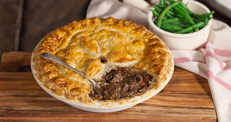 Steak and Mushroom Pie with Flaky Pastry