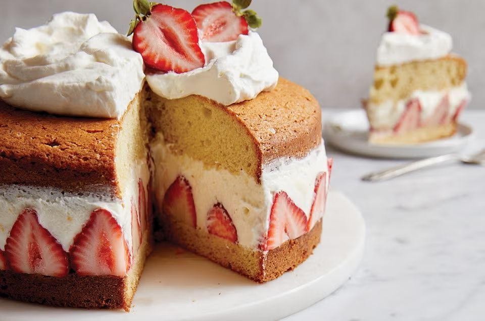 Strawberry Cream Cheese Teacake