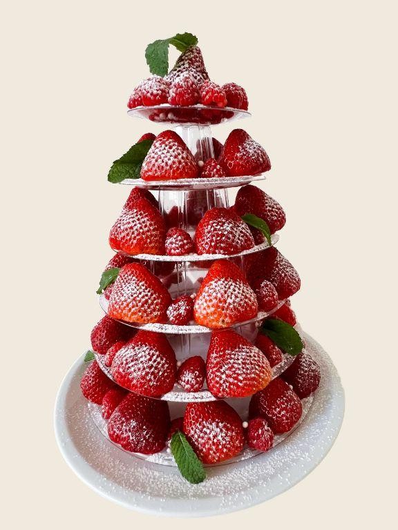 Strawberry and Mint Croquembouche