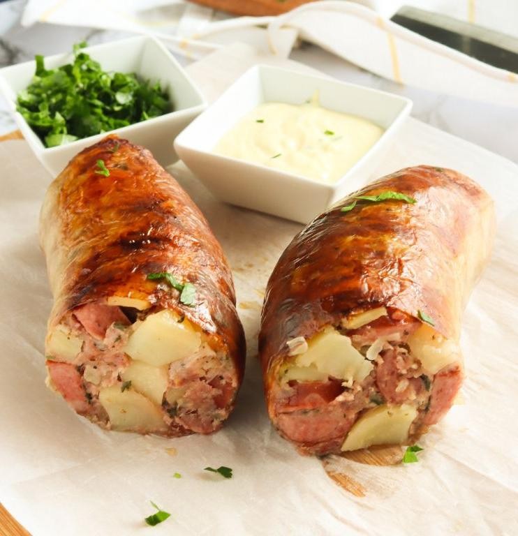 Stuffed Hog Maw with Sausage and Potatoes