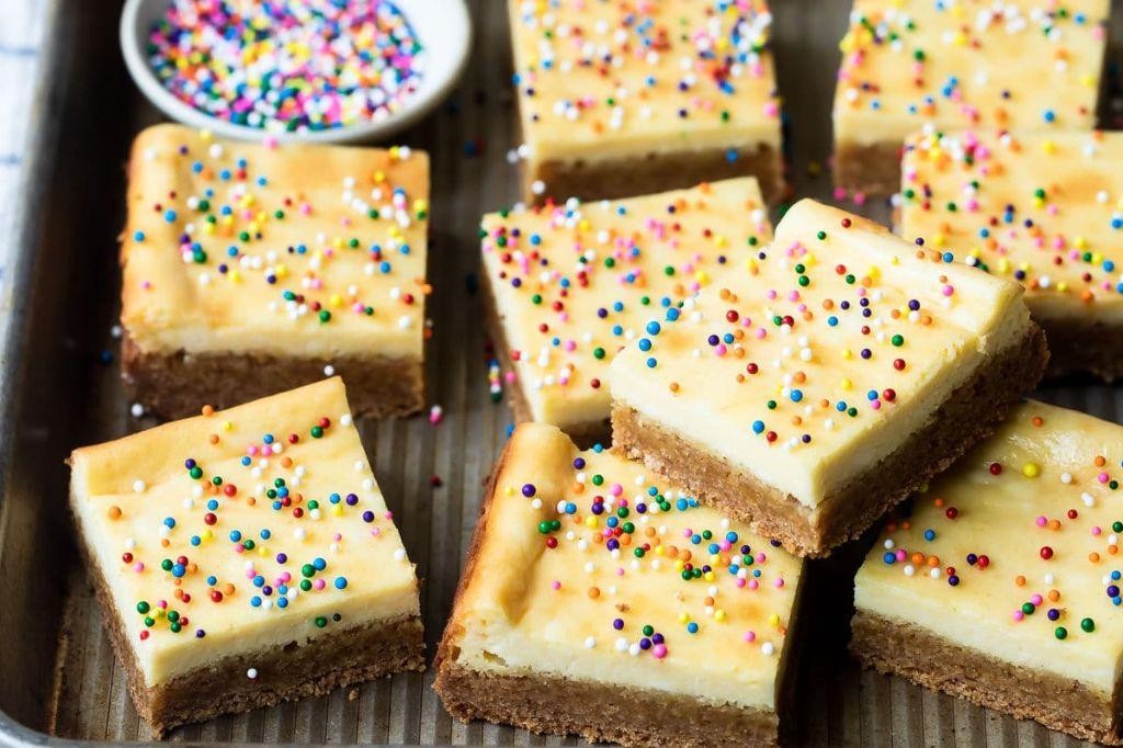 Sugar Cookie Cheesecake Bars