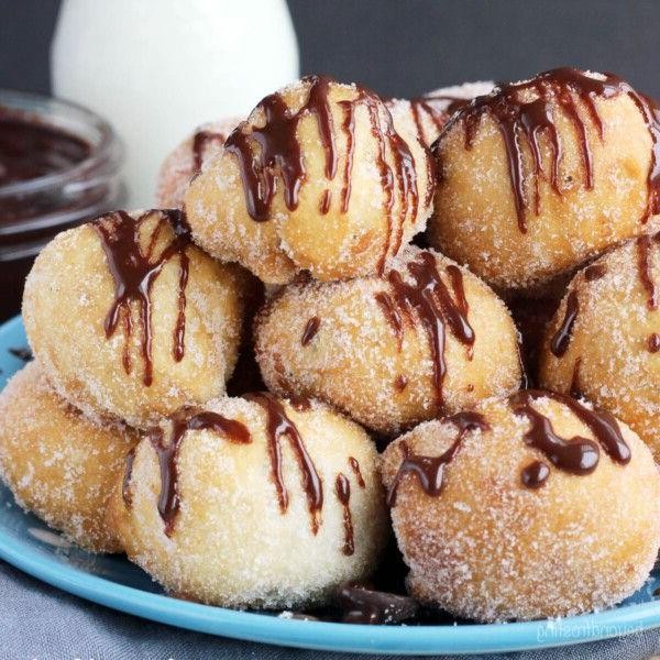 Sugar Cookie Doughnut Holes