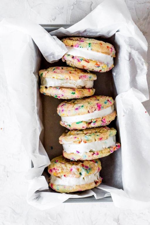 Sugar Cookie Ice Cream Sandwiches