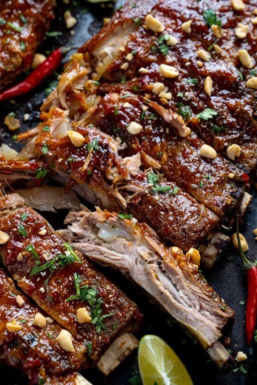Sweet Chili Glazed Grilled Ribs