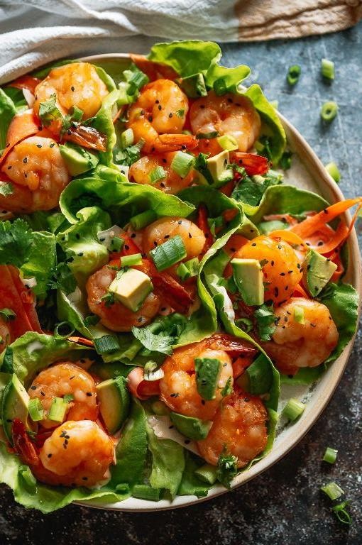 Sweet Chili Shrimp Wraps