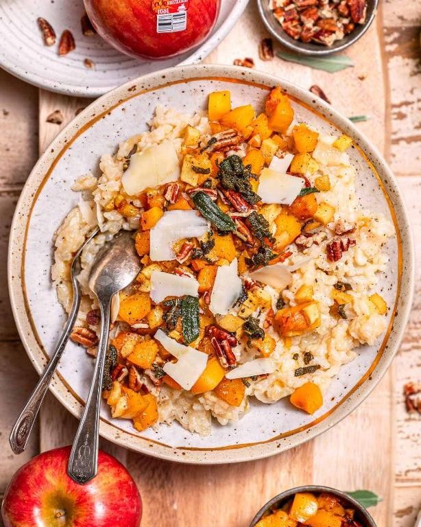 Sweet and Savory Butternut Squash and Maple Syrup Risotto