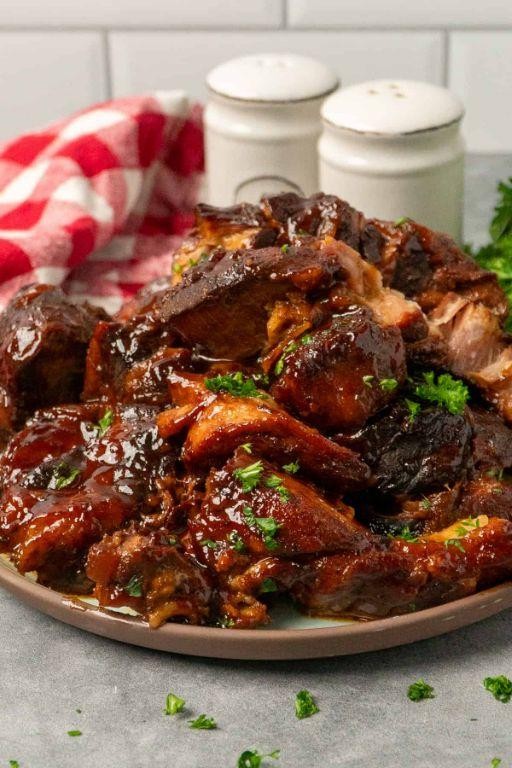 Sweet and Spicy Glazed Boneless Country Style Pork Ribs