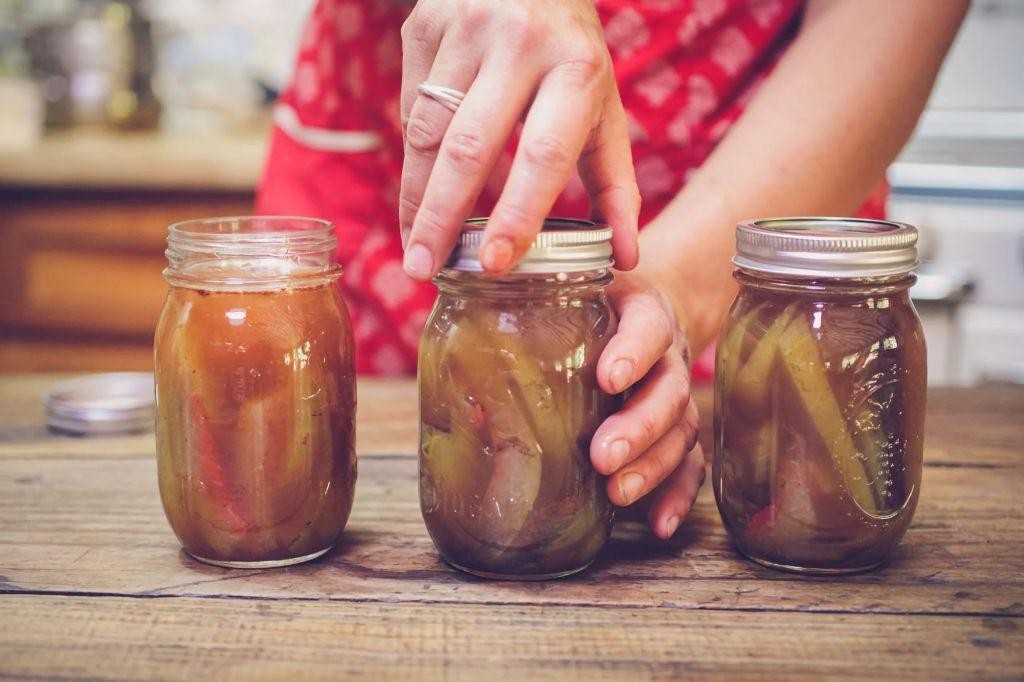 Sweet and Spicy Watermelon Rind Pickles